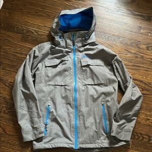 Marmot Gray and Blue Hooded Jacket